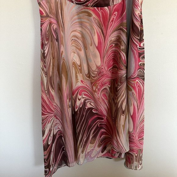 lafayette 148 silk summer pink dress size 16 - Picture 4 of 10